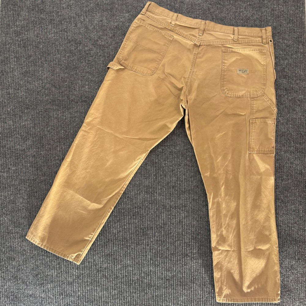 Wrangler Carpenter Pants Jeans‎ Mens 40x30 Five Star Workwear Utility Khaki Tan
